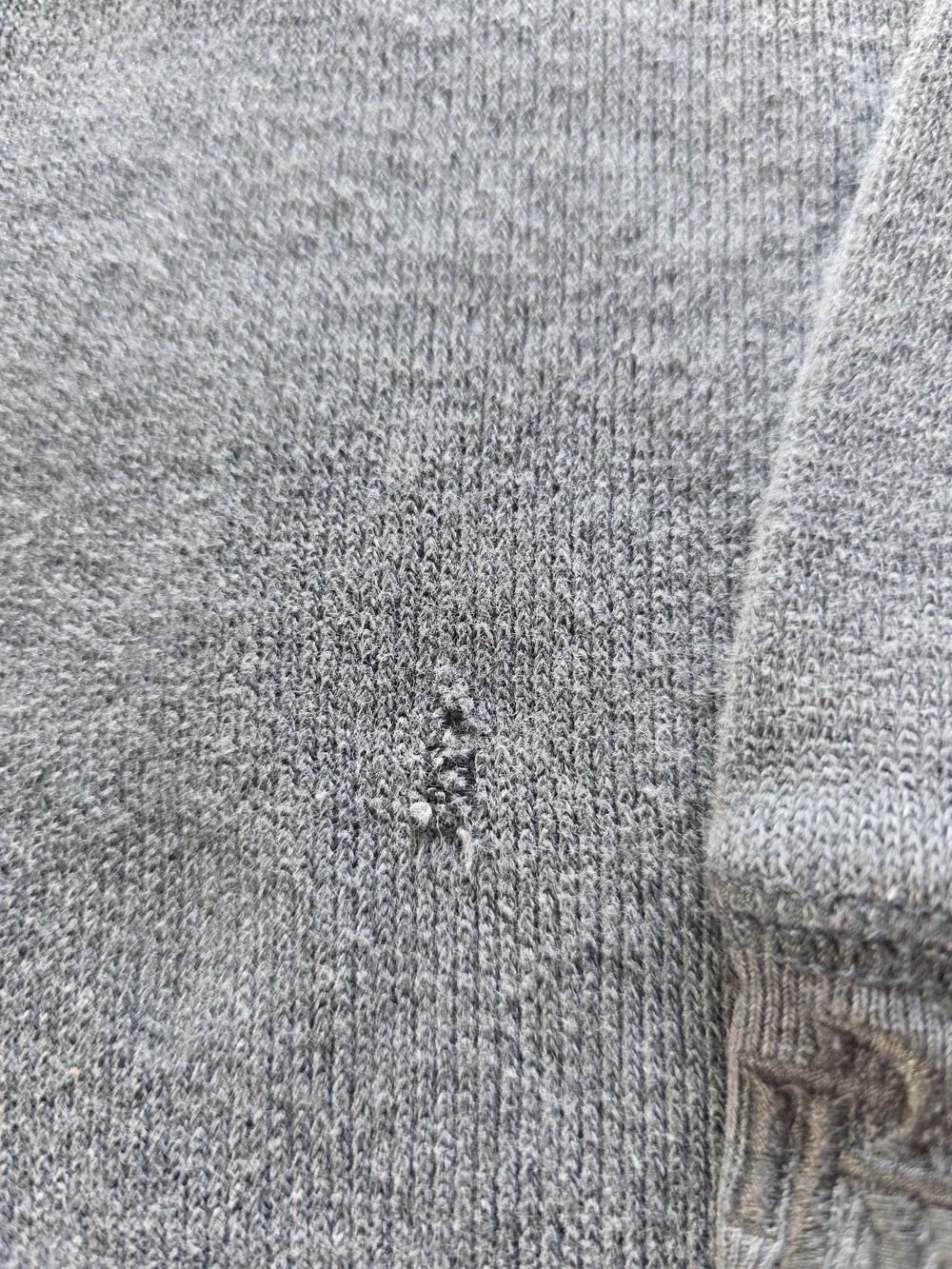 Banana Republic Heritage Waffle Knit Thermal Crewneck Gray M Oversized
